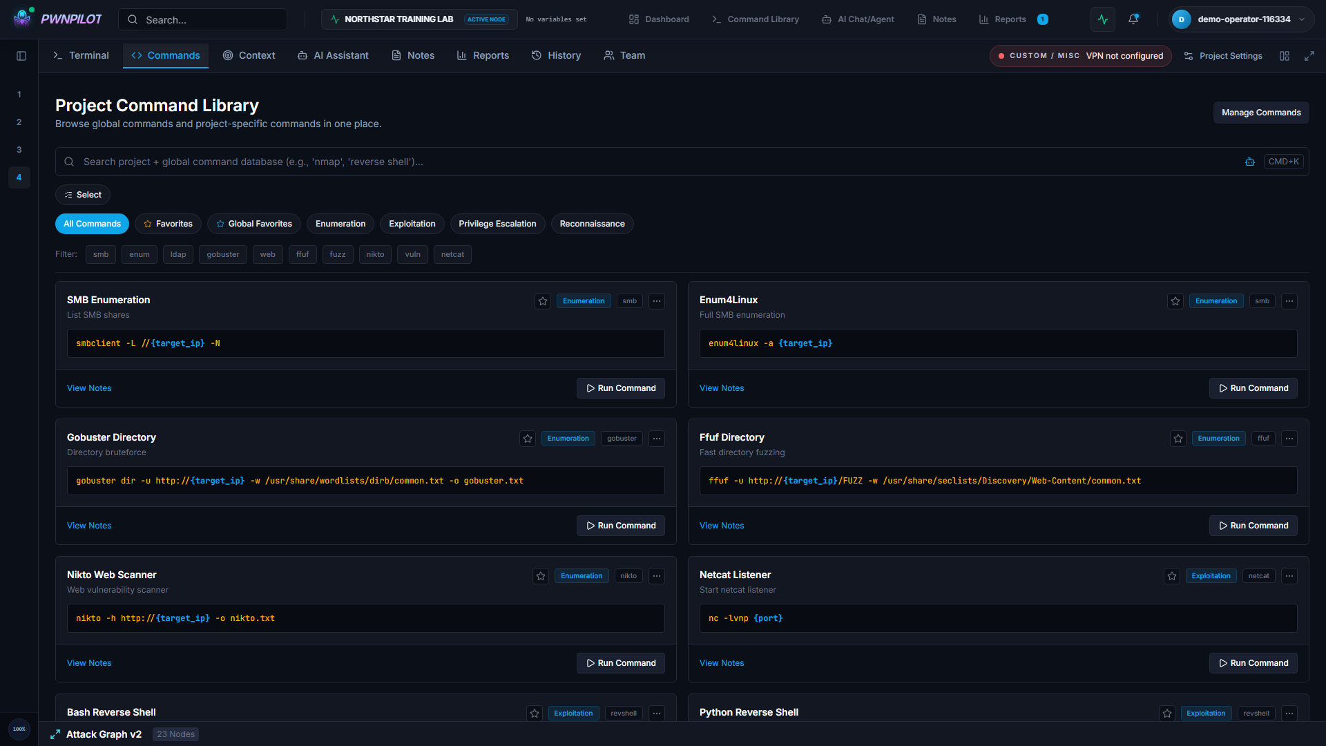 PwnPilot command library